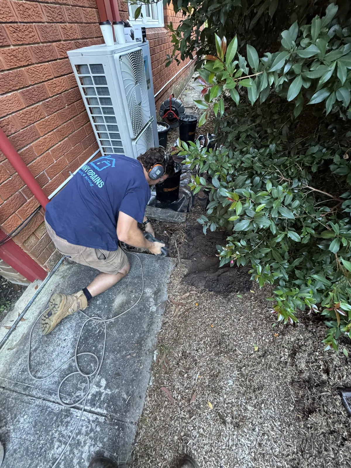 Targeted drain excavation at a Sydney home
